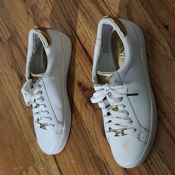 Micheal Kors, 7½ Womens, White and Gold - Picture 4 of 4